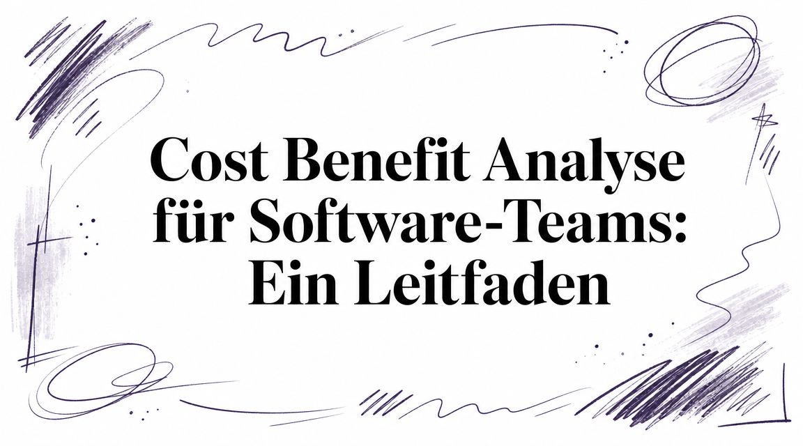 Cost Benefit Analyse für Software-Teams: Ein Leitfaden