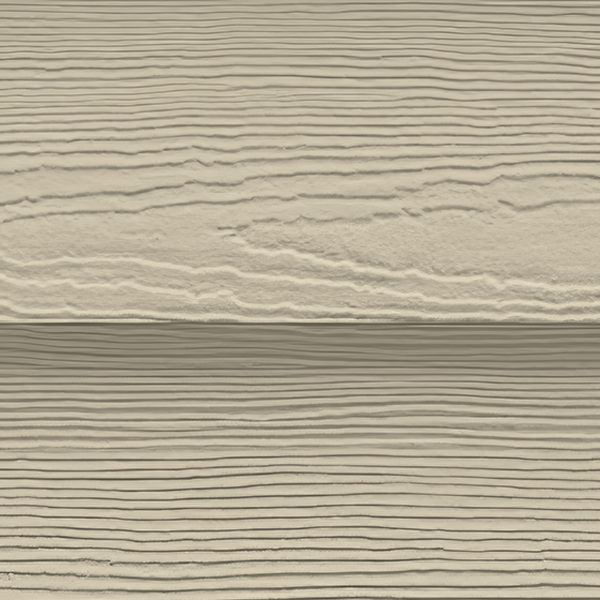 Hardie Plank lap siding product sample in Cobble Stone