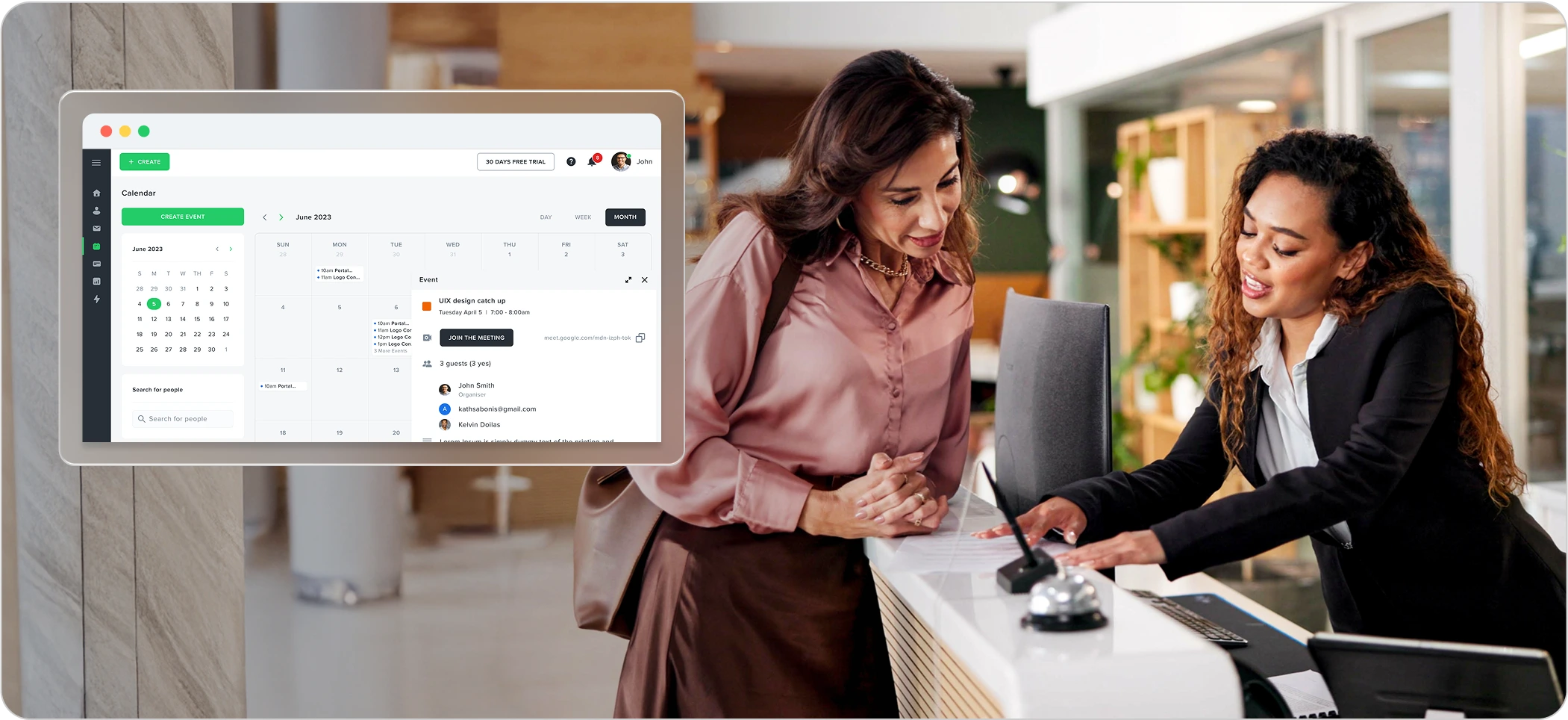 guest checking hotel reservation