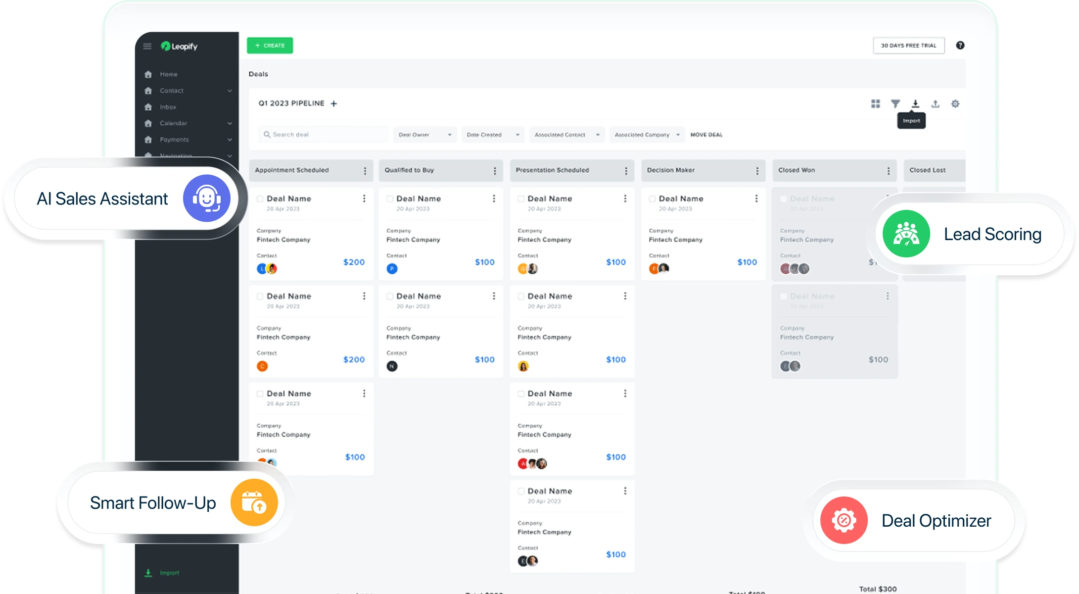 leapify dashboard
