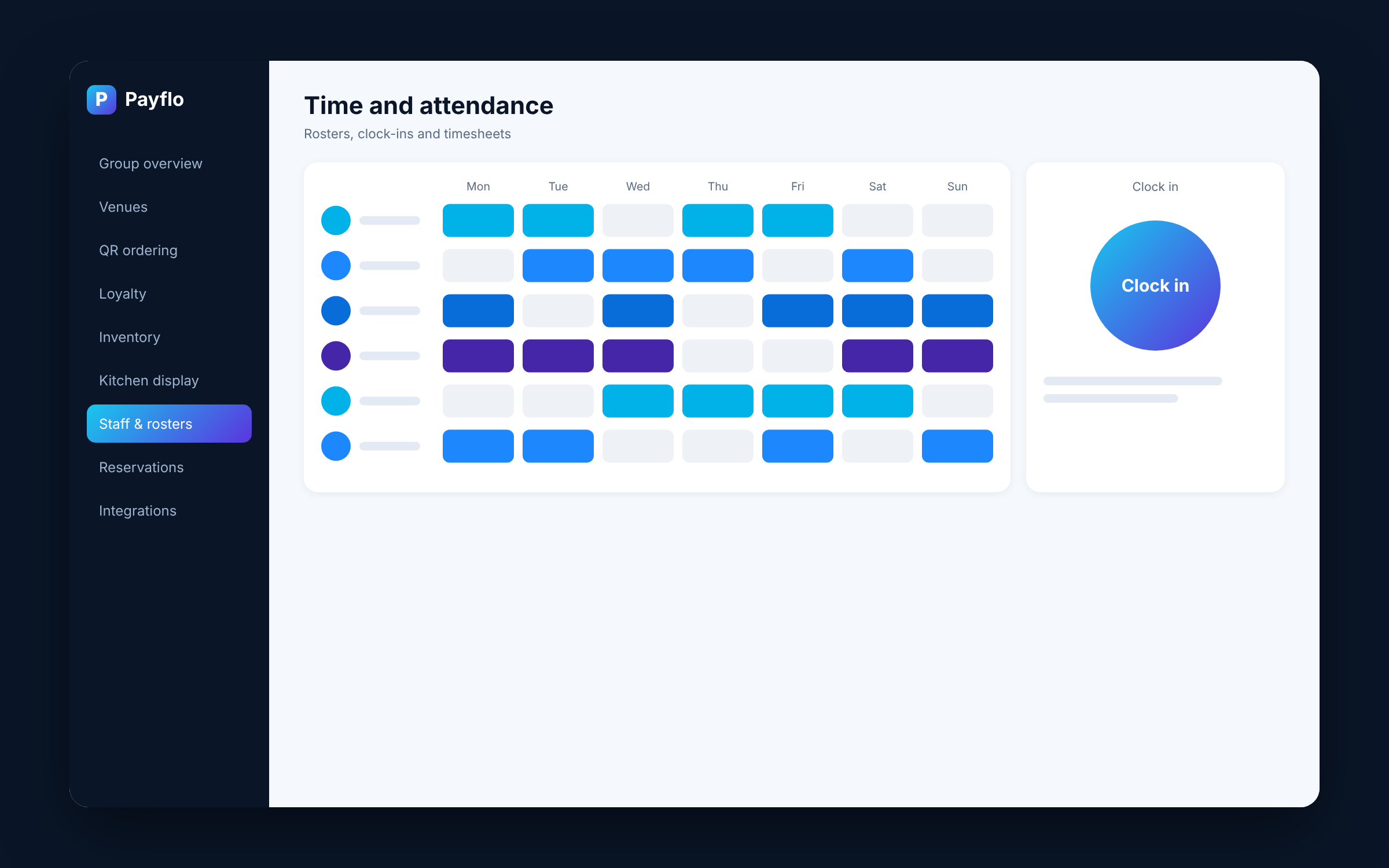 Payflo time and attendance