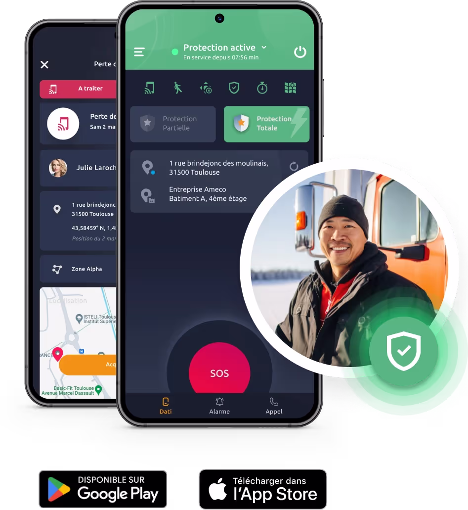 Application PTI Neovigie sur smartphone