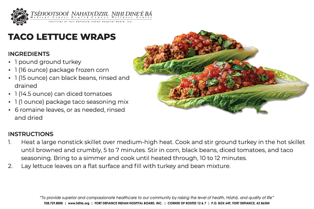 Healthy Lifestyle Habits & Nutrition Highlights: Taco Lettuce Wraps