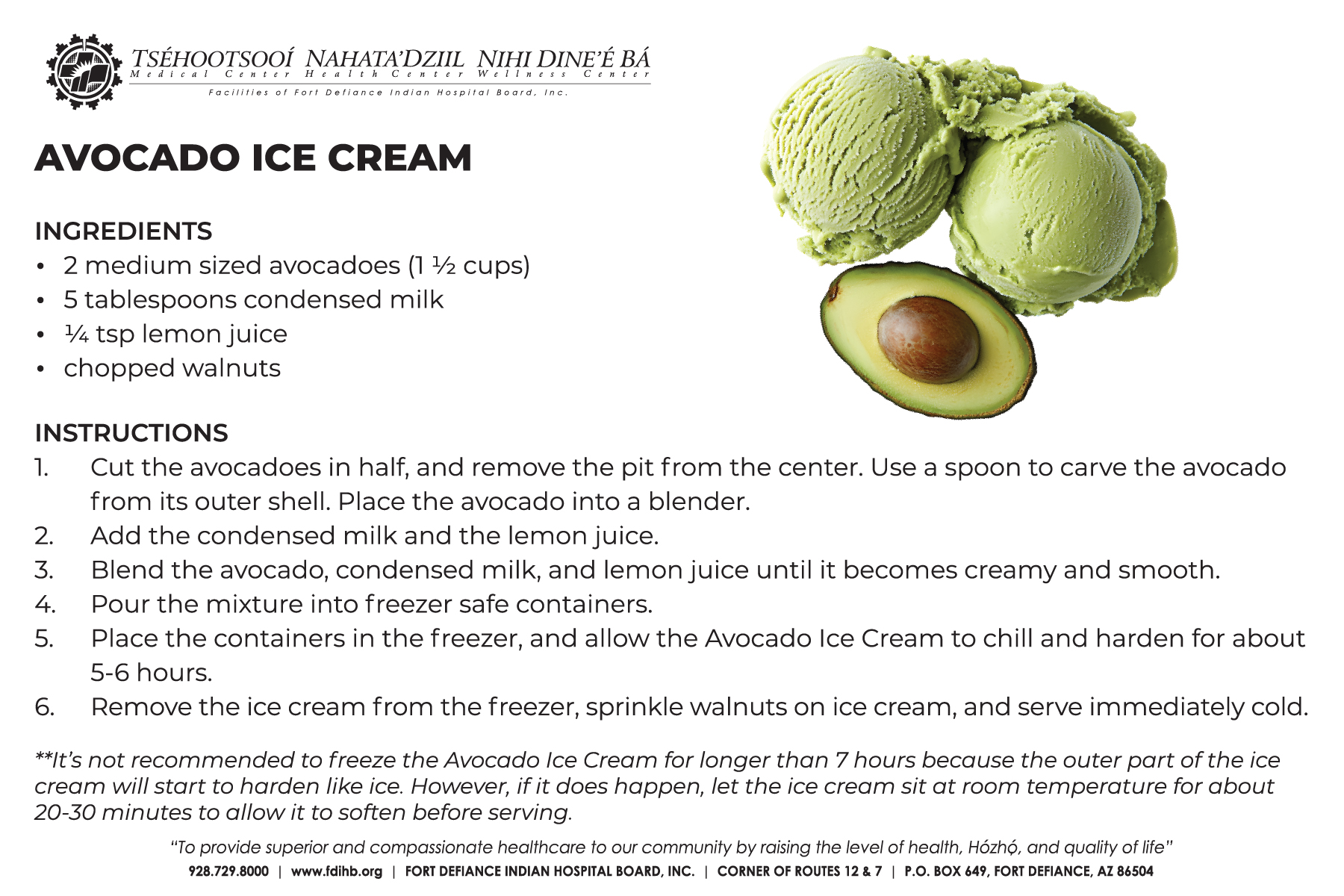 Healthy Lifestyle Habits & Nutrition Highlights: Avocado Ice Cream