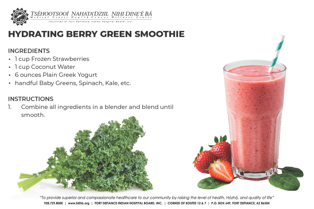 Healthy Lifestyle Habits & Nutrition Highlights: Berry Green Smoothie
