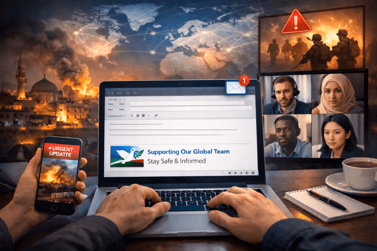 Using Internal Signatures to Support Global Teams During Middle East Tensions