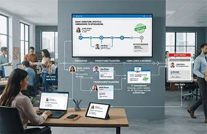 Email Signature Lifecycle Management: Onboarding to Offboarding