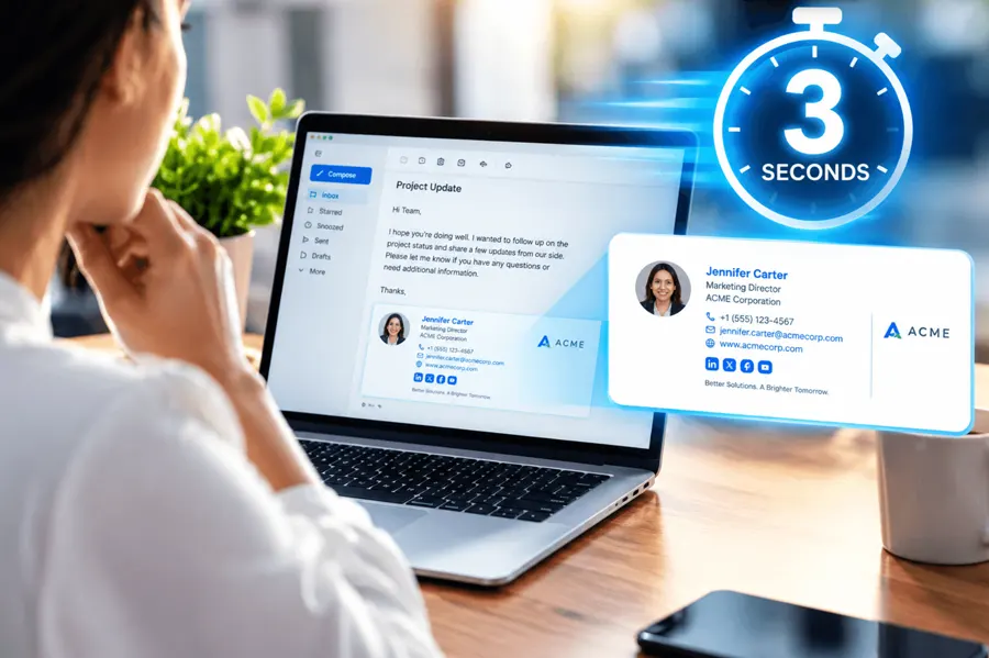 The 3-Second Rule: Why Your Email Signature Builds Trust