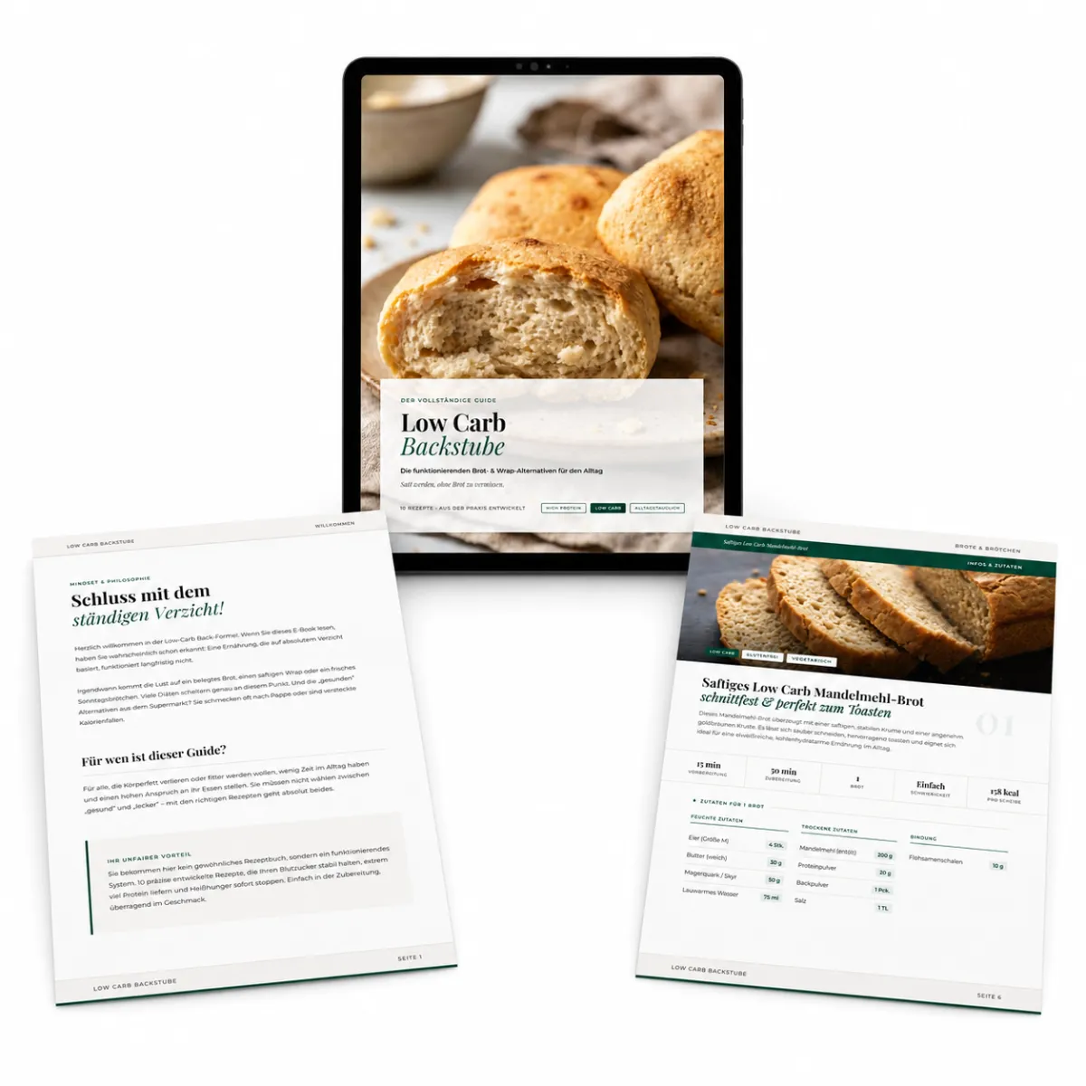 Cover des PDF-Guides Die Low Carb Backstube von Susanna Fuhrmann