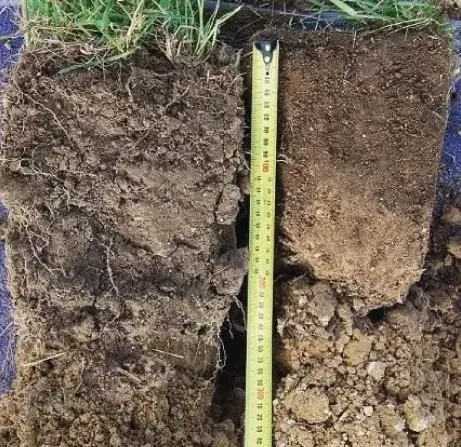 Mètre mesurant la profondeur à laquelle le sol peut stocker de l’eau.