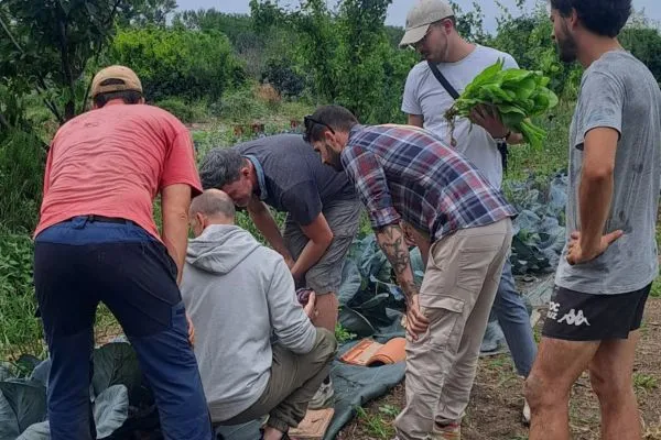 Photo des participants de la formation créer et développer sa ferme en maraichage sur sol vivant.