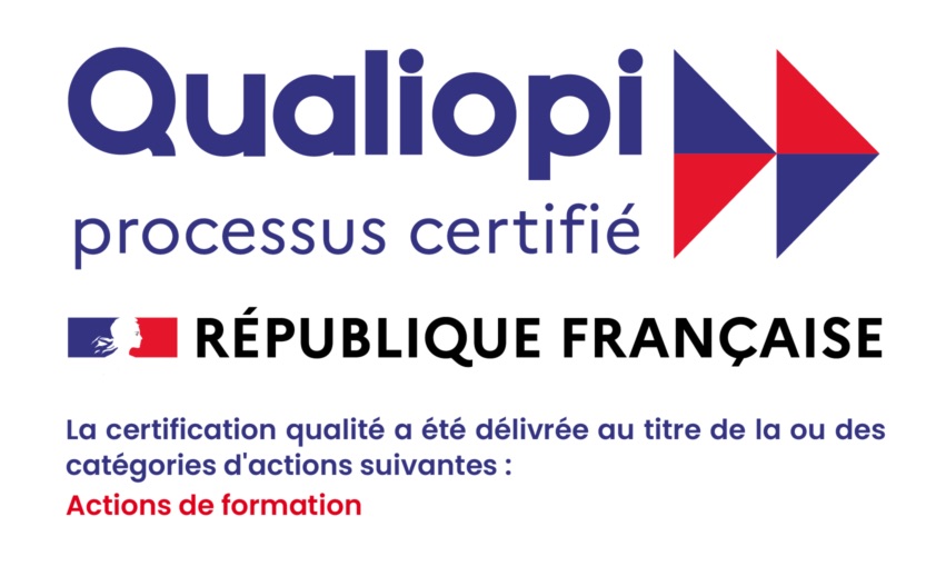 logo Qualiopi certification qualité pour actions de formation.
