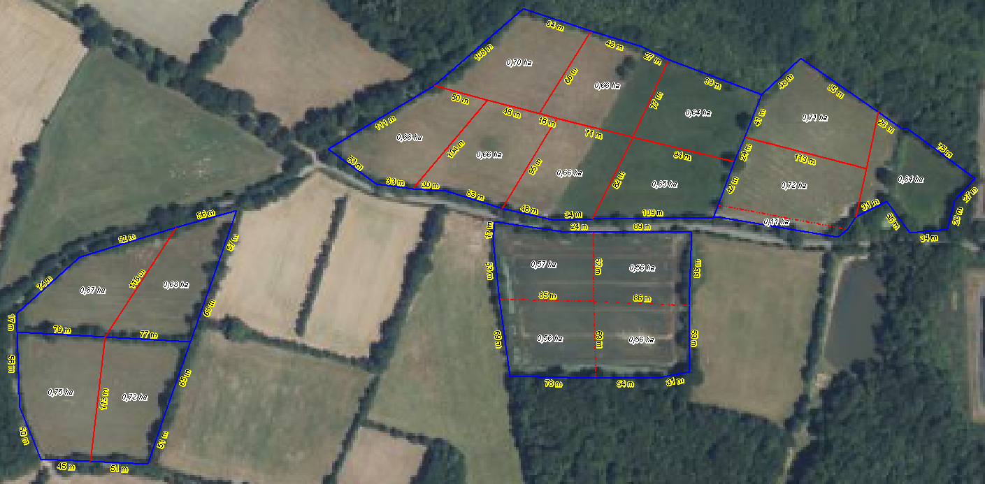 Plan pour concevoir et exploiter un paturage tournant dynamique.