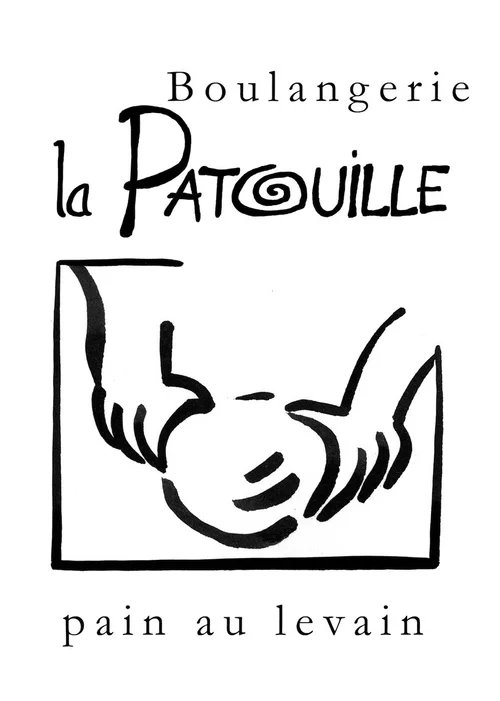 Logo de la boulangerie La patouille, lieu de la formation pour apprendre à faire son pain au levain.
