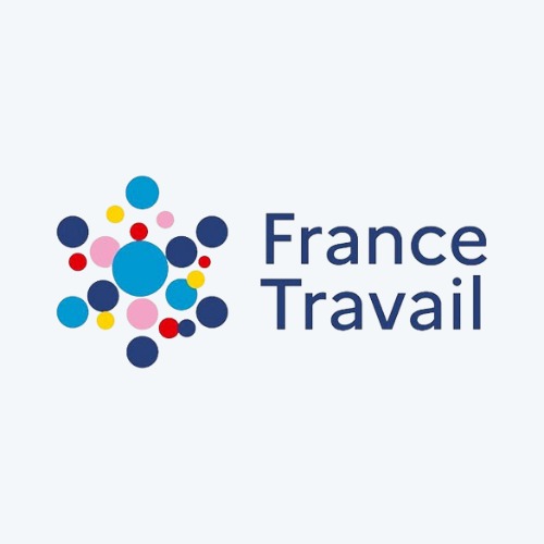 Logo France Travail : financement possible pour les demandeurs d’emploi et les personnes en reconversion professionnelle.