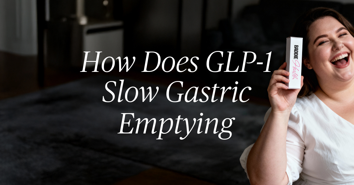 how does glp 1 slow gastric emptying