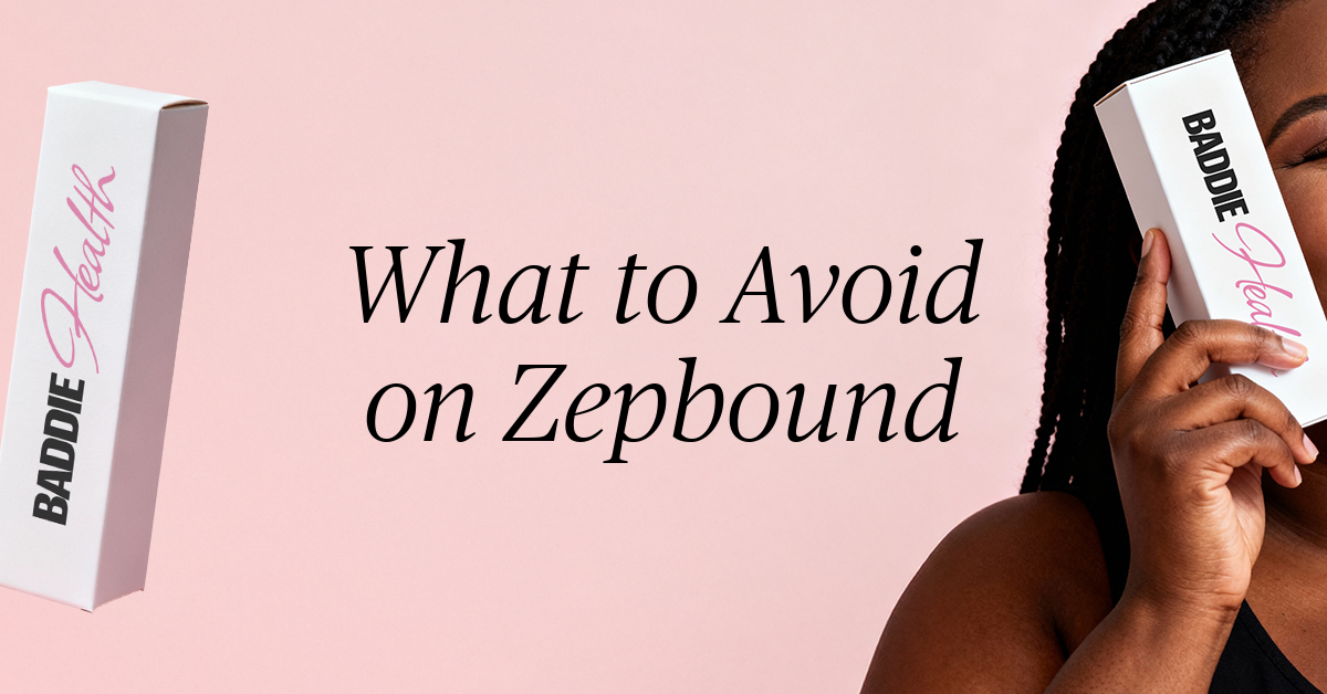 what to avoid on zepbound