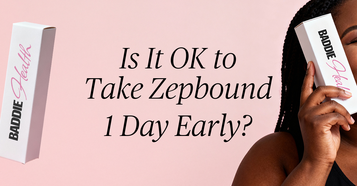 is it ok to take zepbound 1 day early