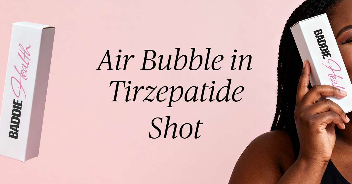 air bubble in tirzepatide shot