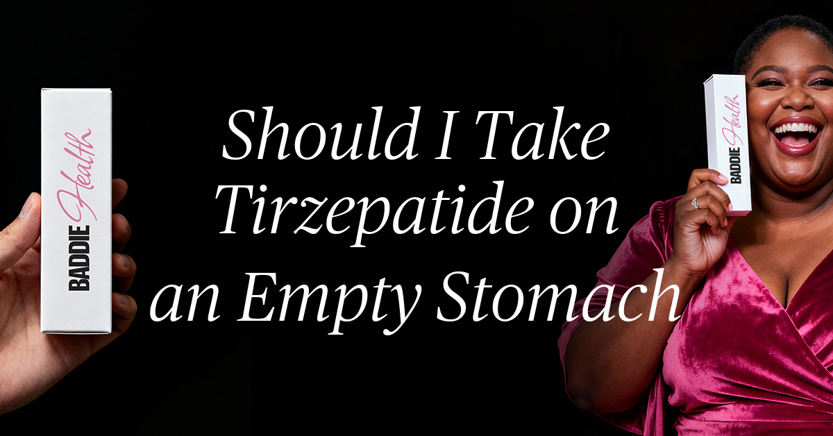 should i take tirzepatide on an empty stomach