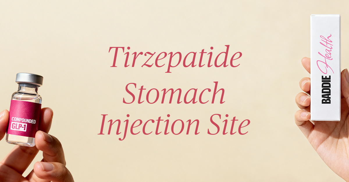 tirzepatide stomach injection site