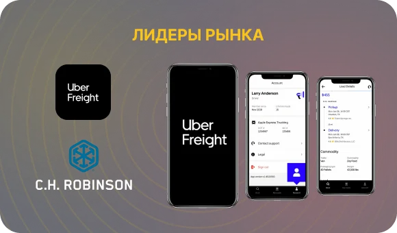 Примеры приложений для грузоперевозок