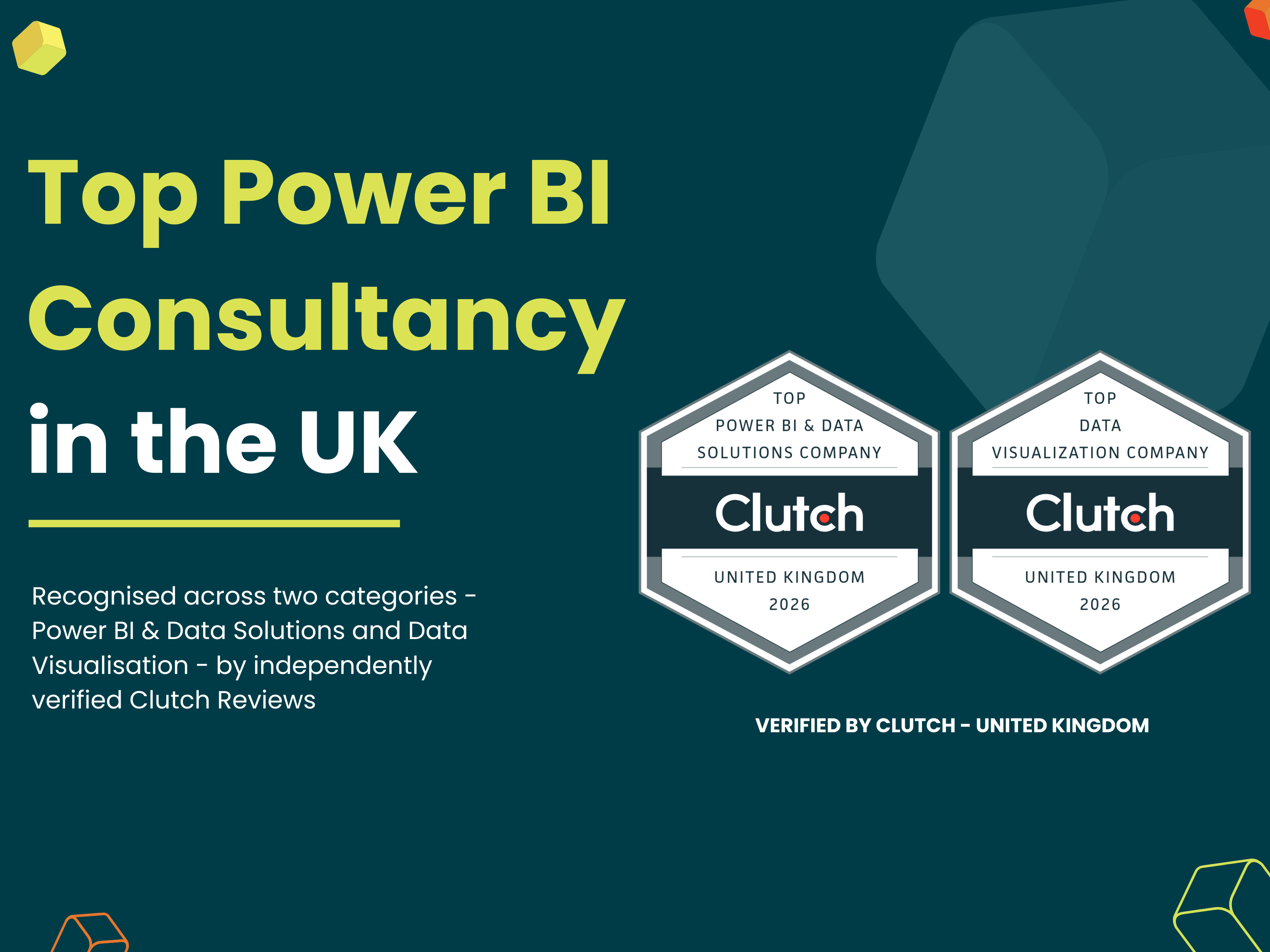 Metis BI named Top Microsoft Power BI Consultancy and Top Data Visualisation Company in the United Kingdom by Clutch 2026