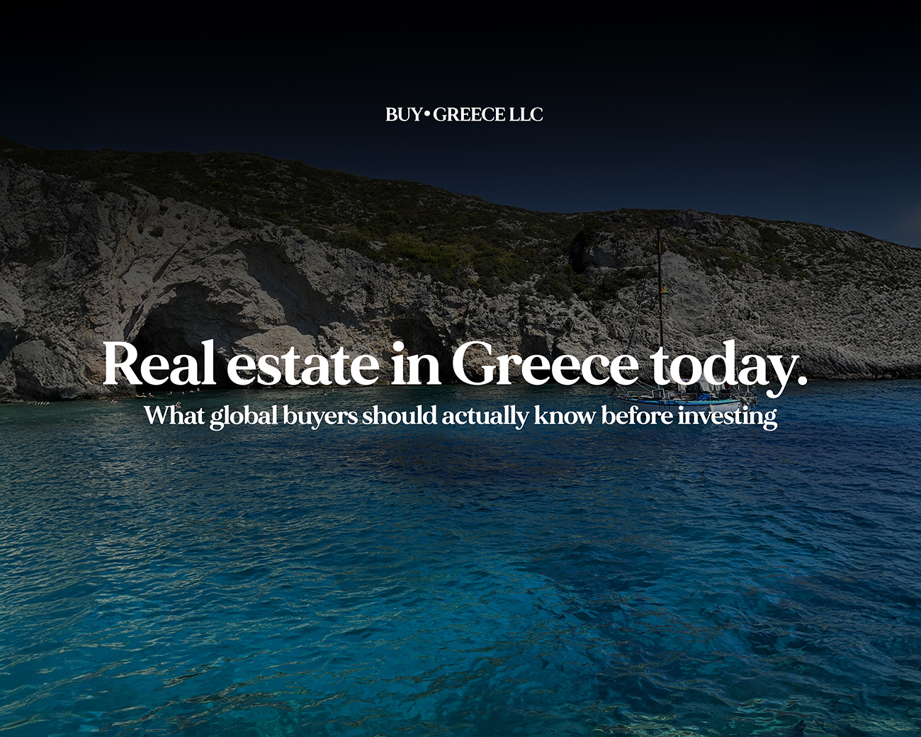 Real estate in Greece today. What global buyers should actually know before investing