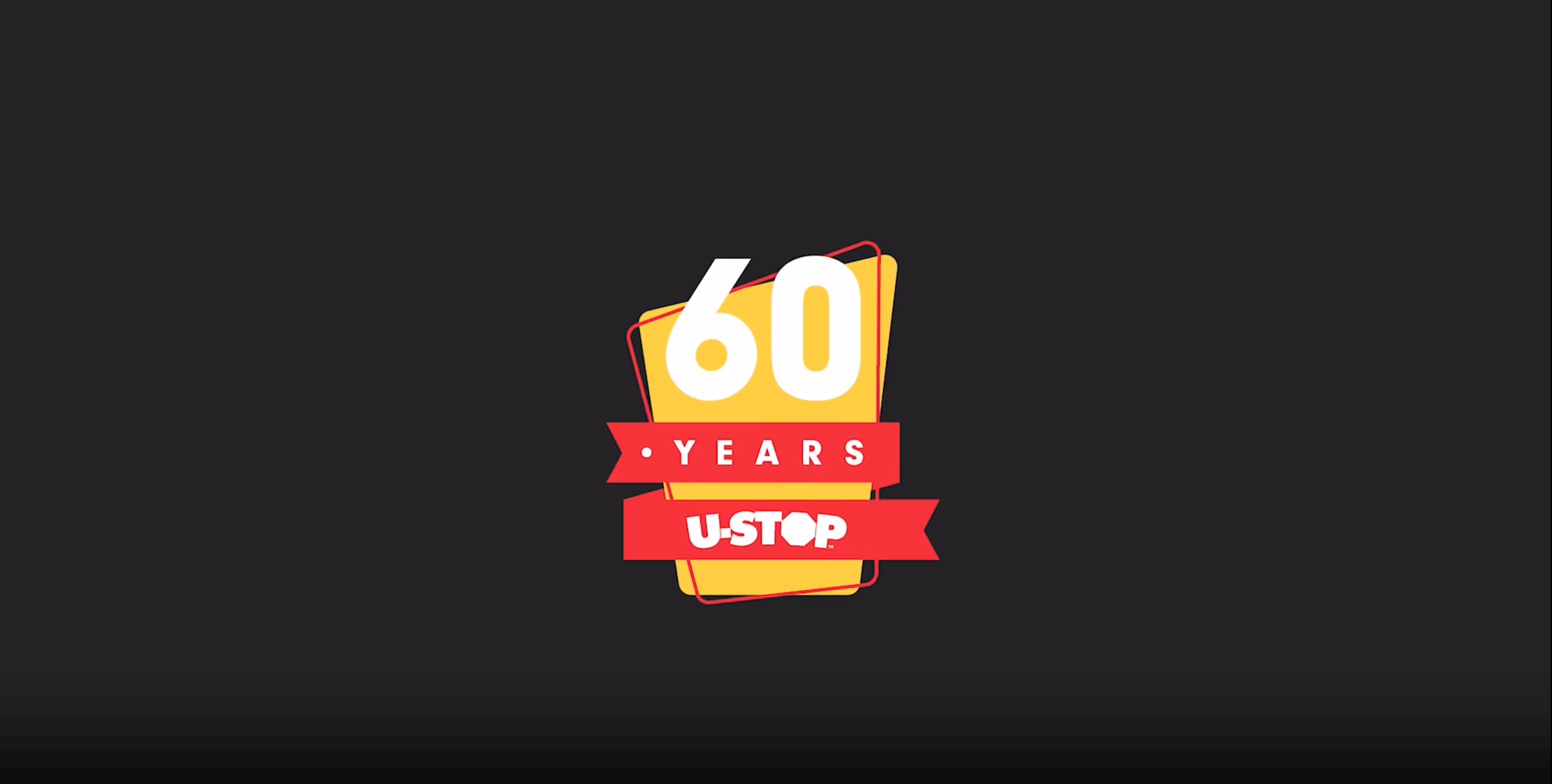 overlay image of the 60 years of U-Stop video in the about page talking about the history of U-Stop and the Whitehead oils.