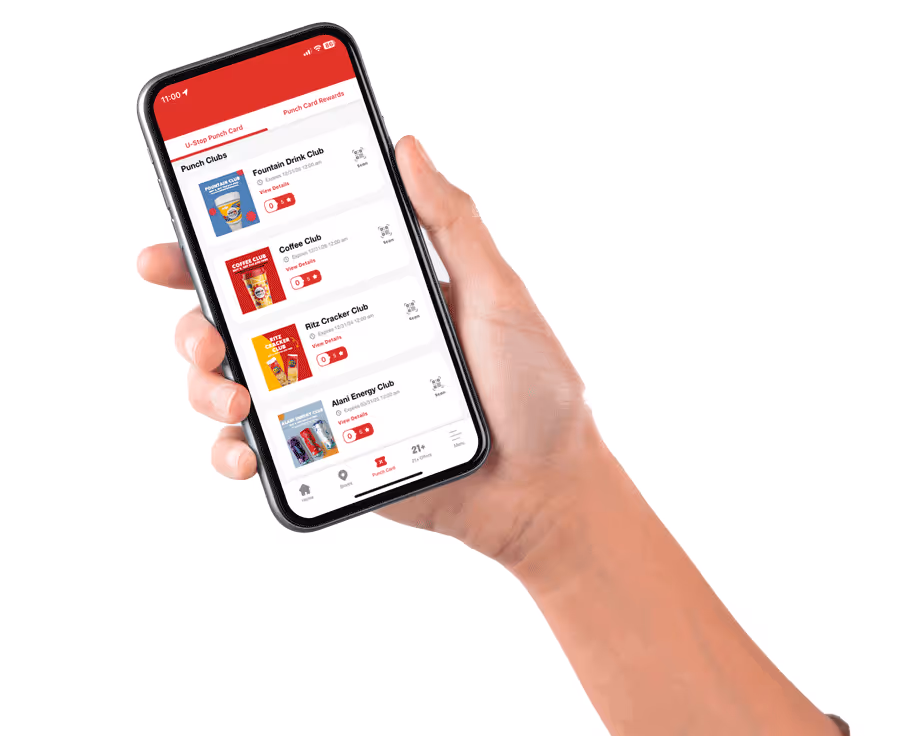 u-stop app deals display of app