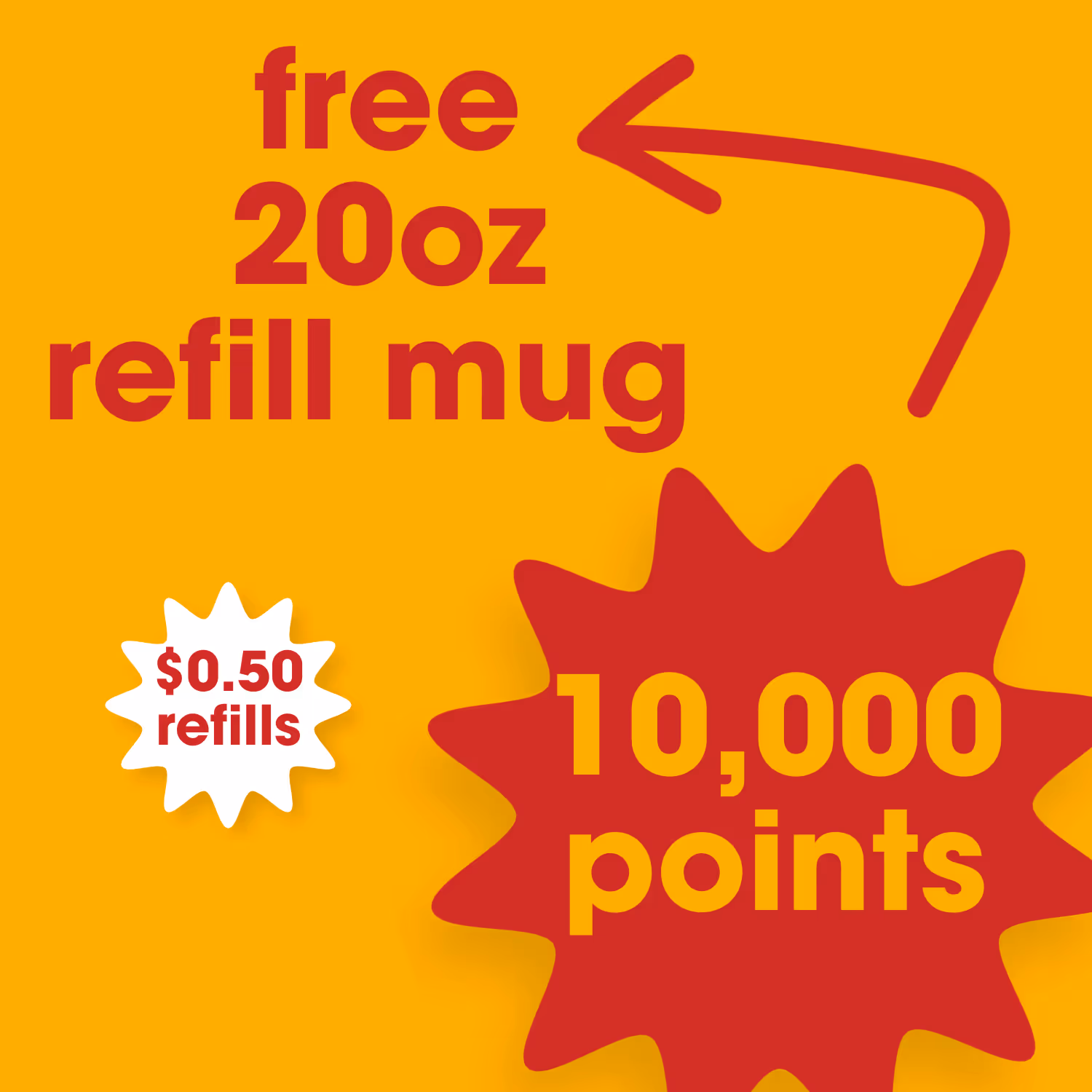 an ad for u-stop on how a person can get 10,000 points from the rewards.