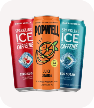 2 Sparkling Ice +Caffeine