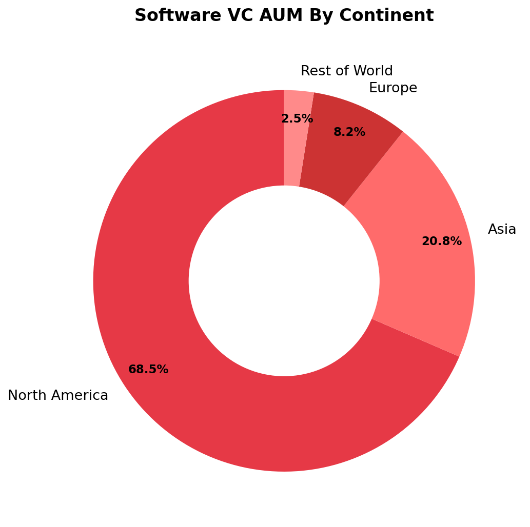 Software VC AUM By Continent