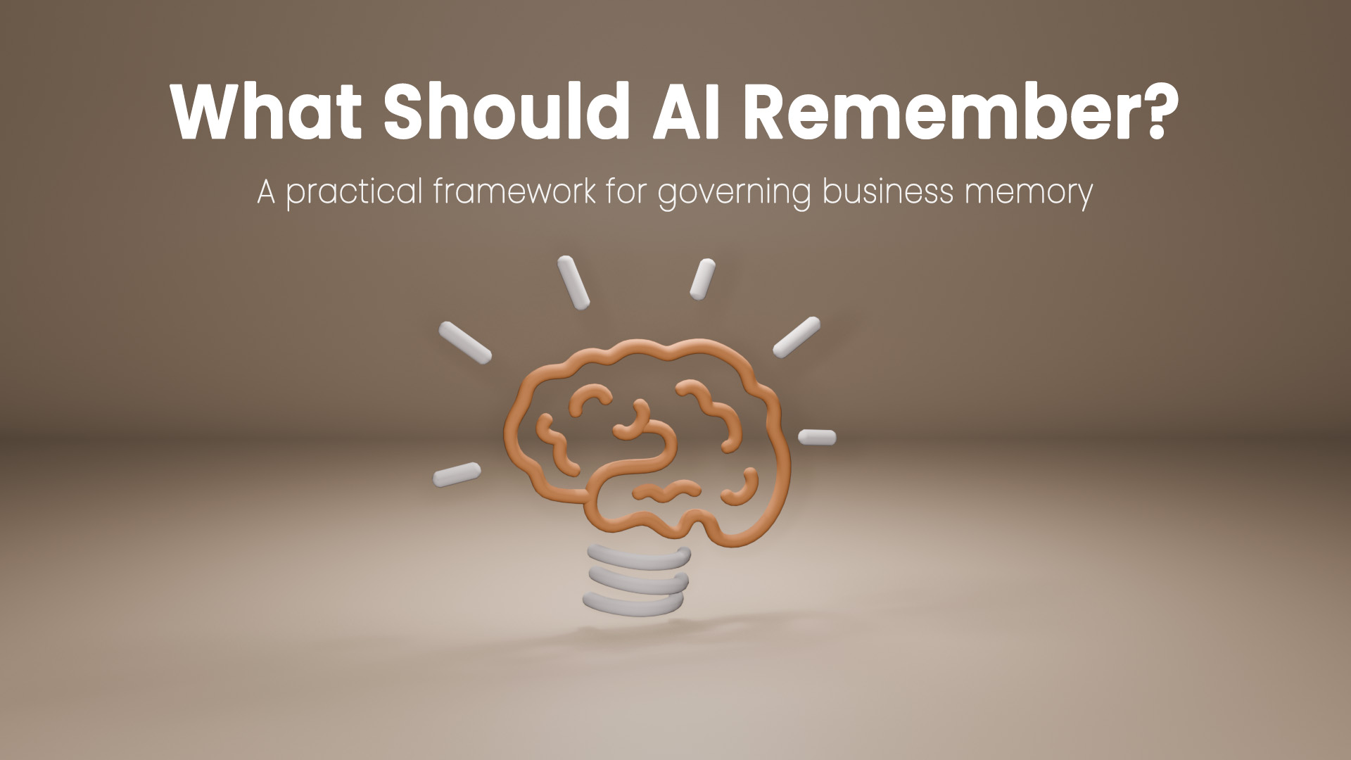 What Should an AI Remember About Your Business? Governance Explained