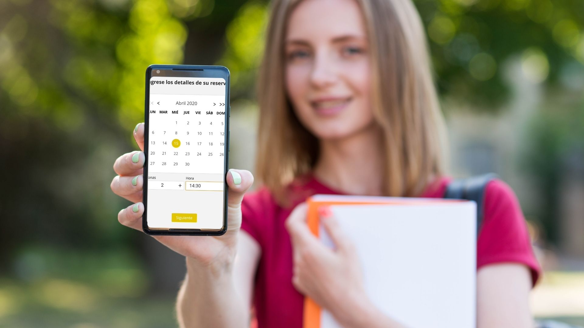 Interfaz agenda digital TPV para peluquerías con calendario de citas por empleado