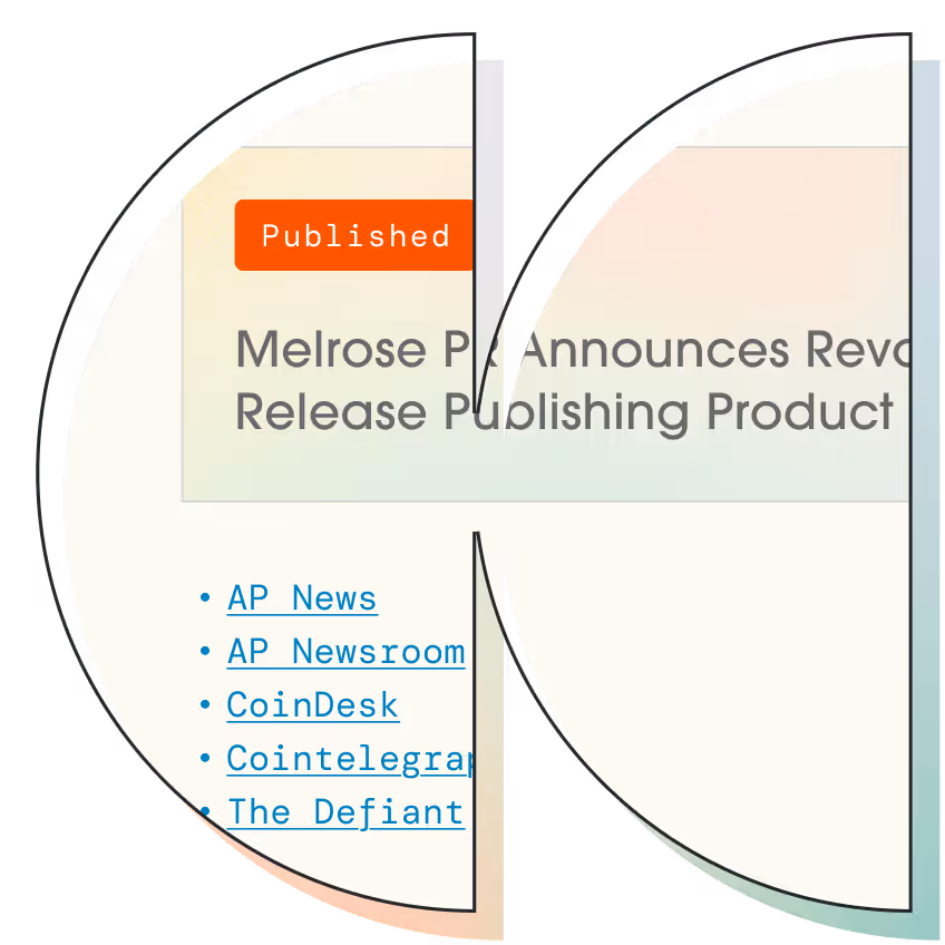 A stylized screenshot of a Bitwire email showing a list of publication links.