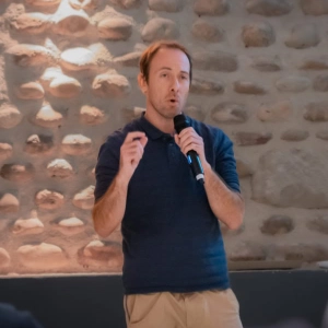 Aurélien Collombet, en conférence. Photographe L Gauthier.