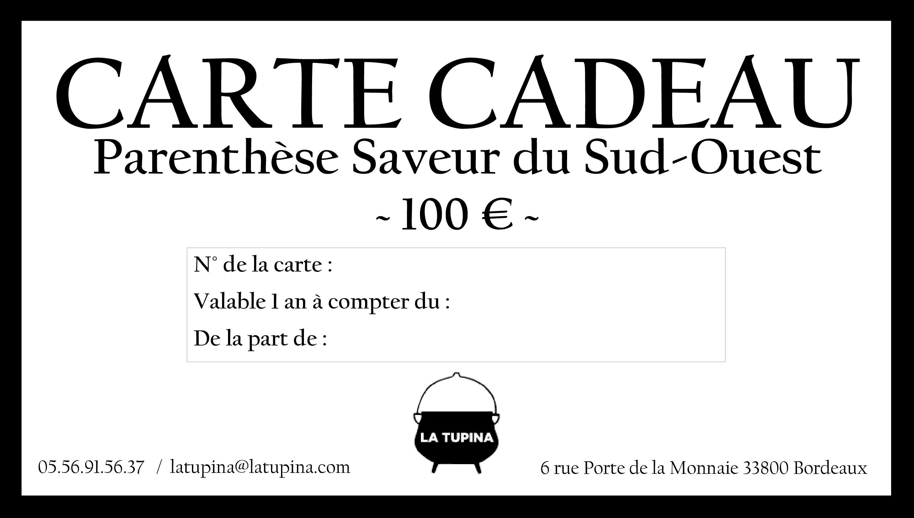 Carte cadeau