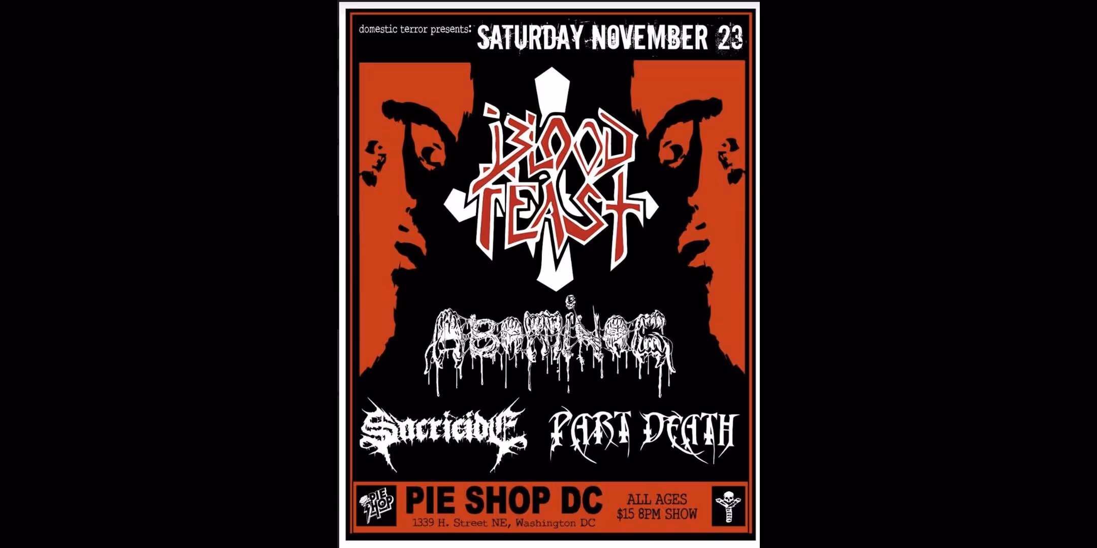 Blood Feast w/ Abominog, Sacricide, Part Death