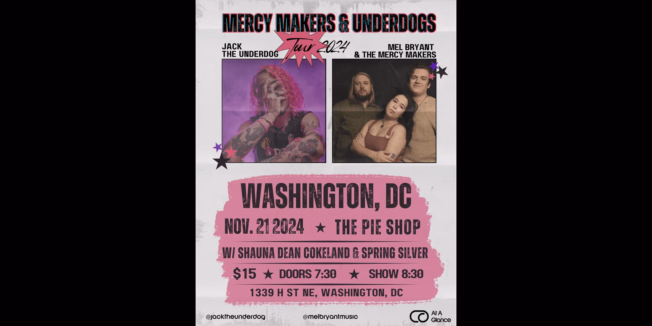 Jack The Underdog + Mel Bryant & The Mercy Makers w/ Shauna Dean Cokeland, Spring Silver 