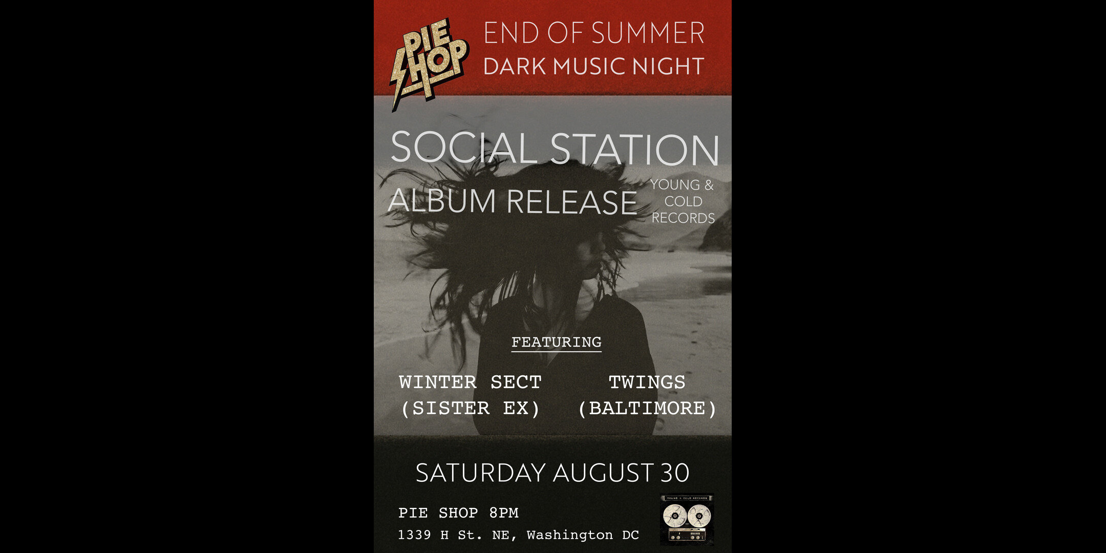 End of Summer Dark Music Night w/ Social Station (album release show!), Winter Sect, Twings