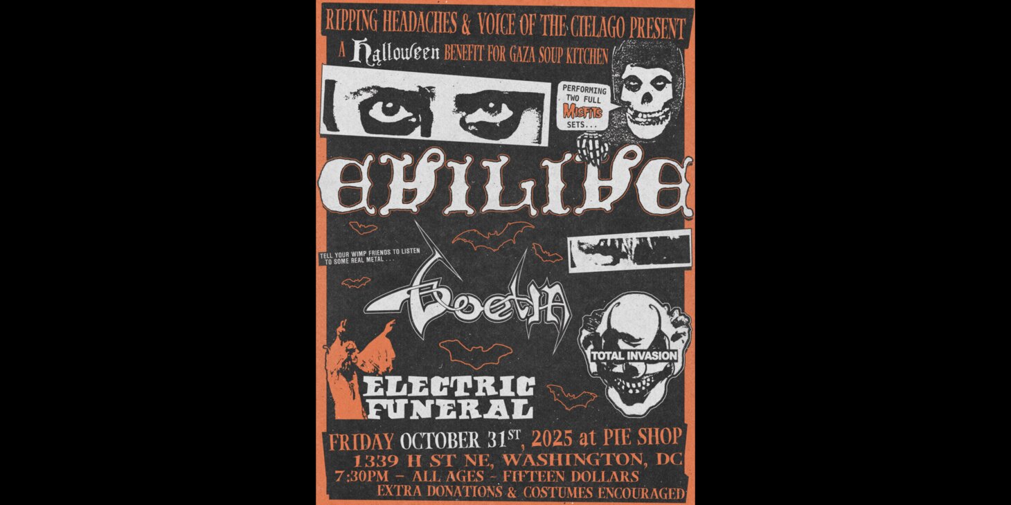 Halloween cover show w/ Evilive (2 Misfits sets!), Goetia (Venom), Electric Funeral (Black Sabbath), Total Invasion (Killing Joke)