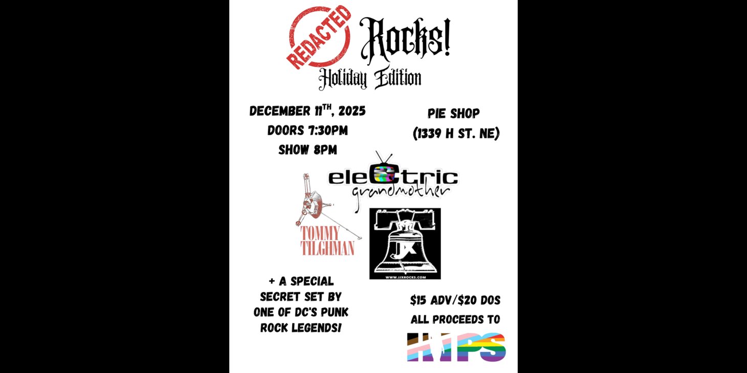 HIPS Holiday Benefit w/ The Electric Grandmother, JJX, Tommy Tilghman, + surprise guest set