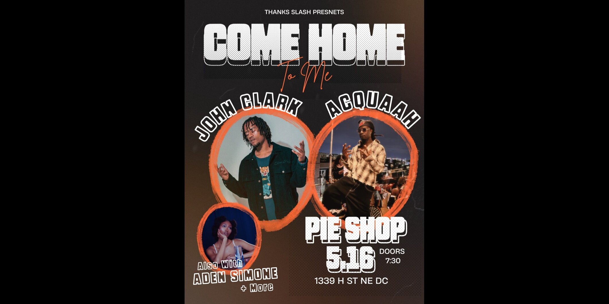 Acquaah w/ John Clark, Aden Simone + more