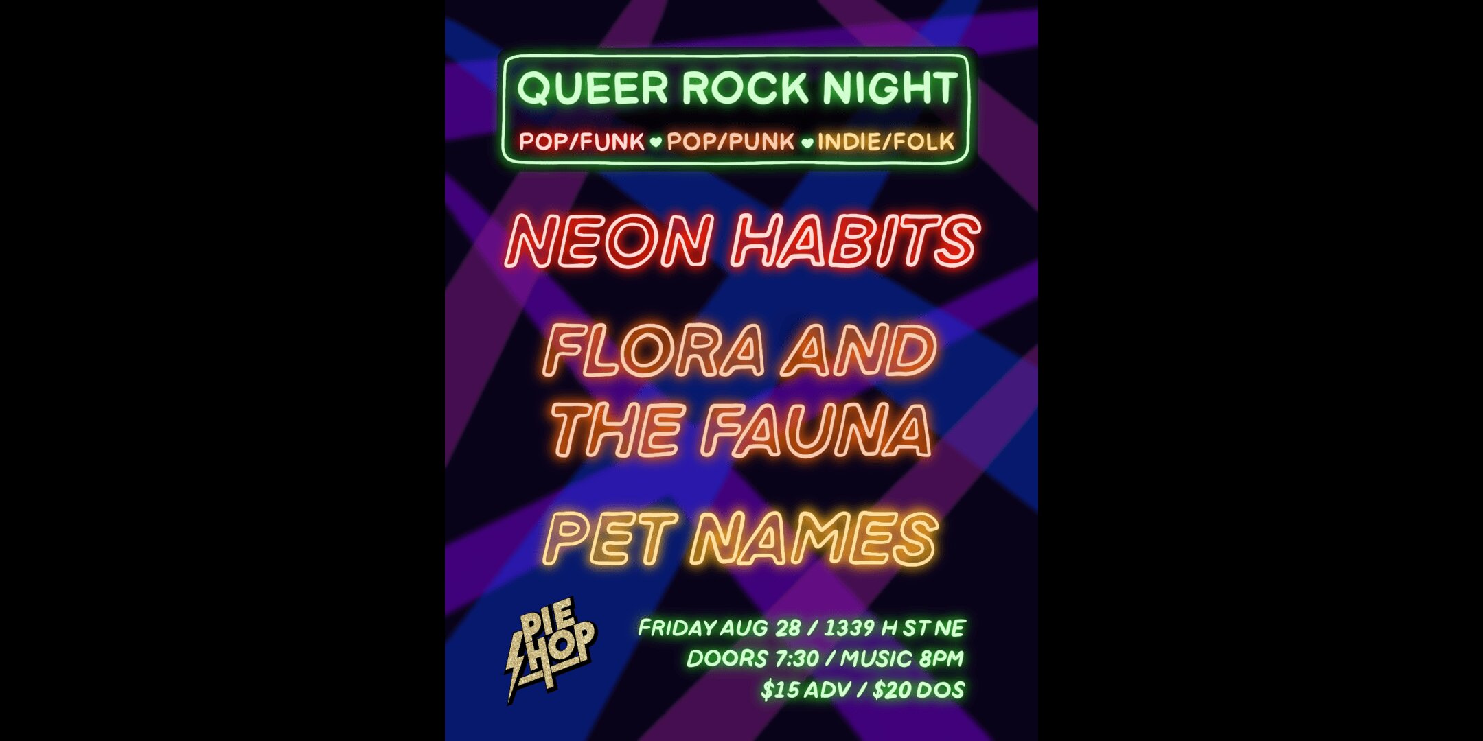 Neon Habits w/ Flora and the Fauna, Pet Names