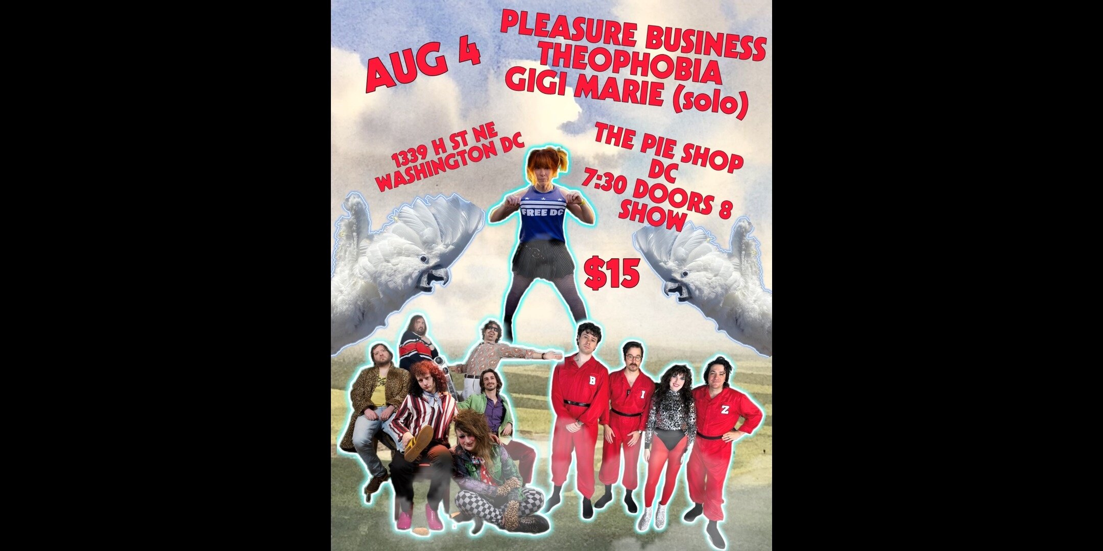 Gigi Marie (solo) w/ Theophobia, Pleasure Business