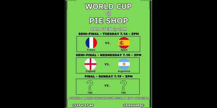 France vs. Spain - World Cup Semi-Final Match (No Cover)