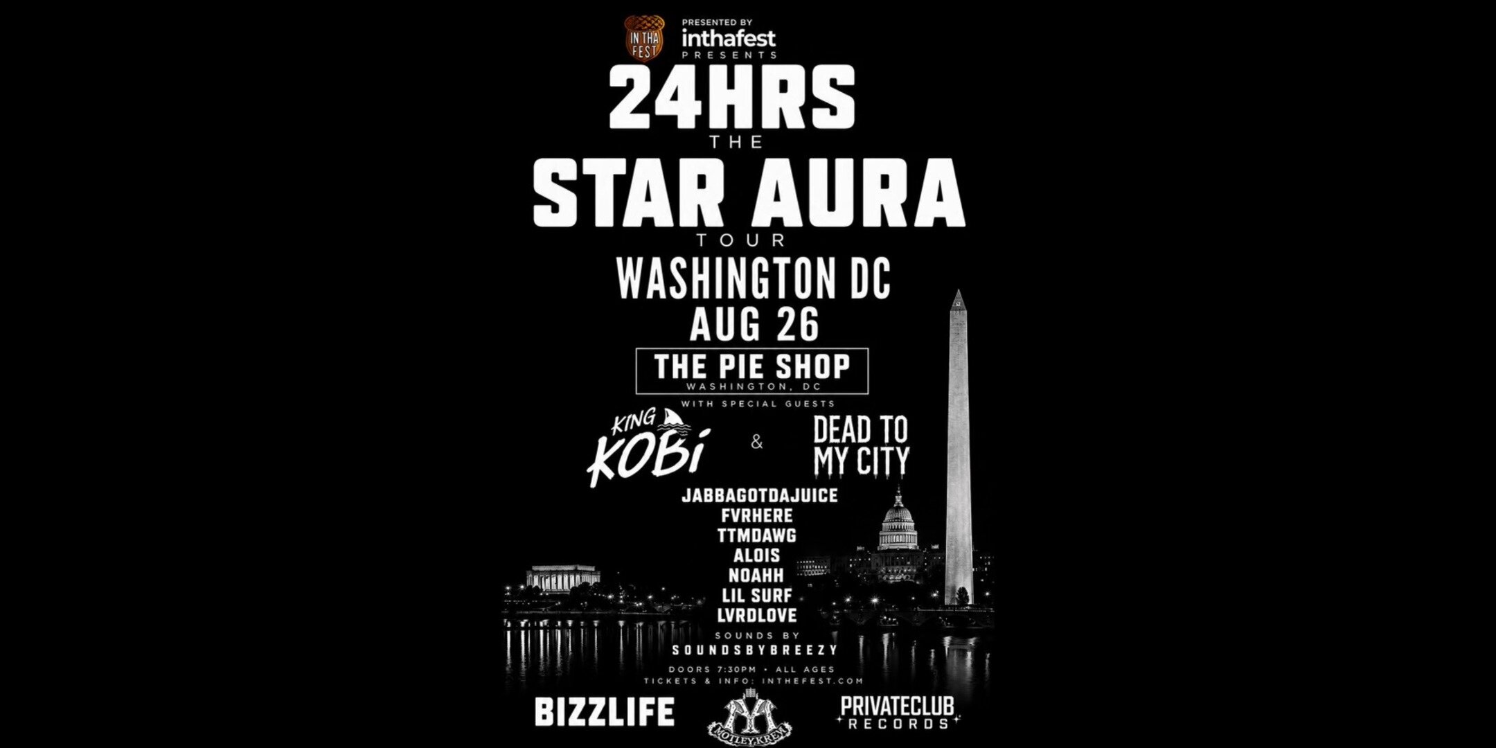 24hrs "The Star Aura Tour" w/ King Kobi, DeadToMyCity & more
