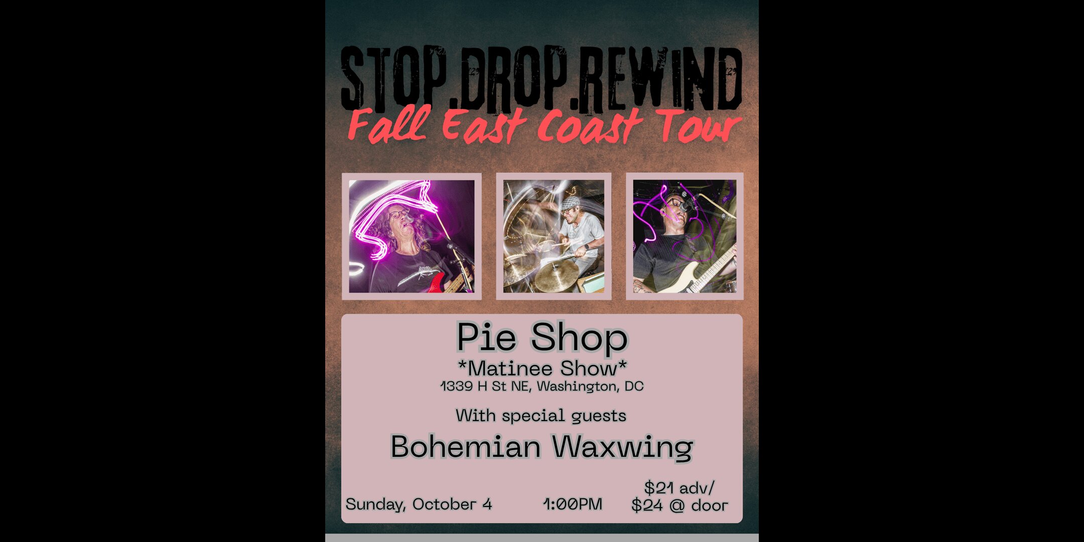 stop.drop.rewind w/ Bohemian Waxwing (early show)