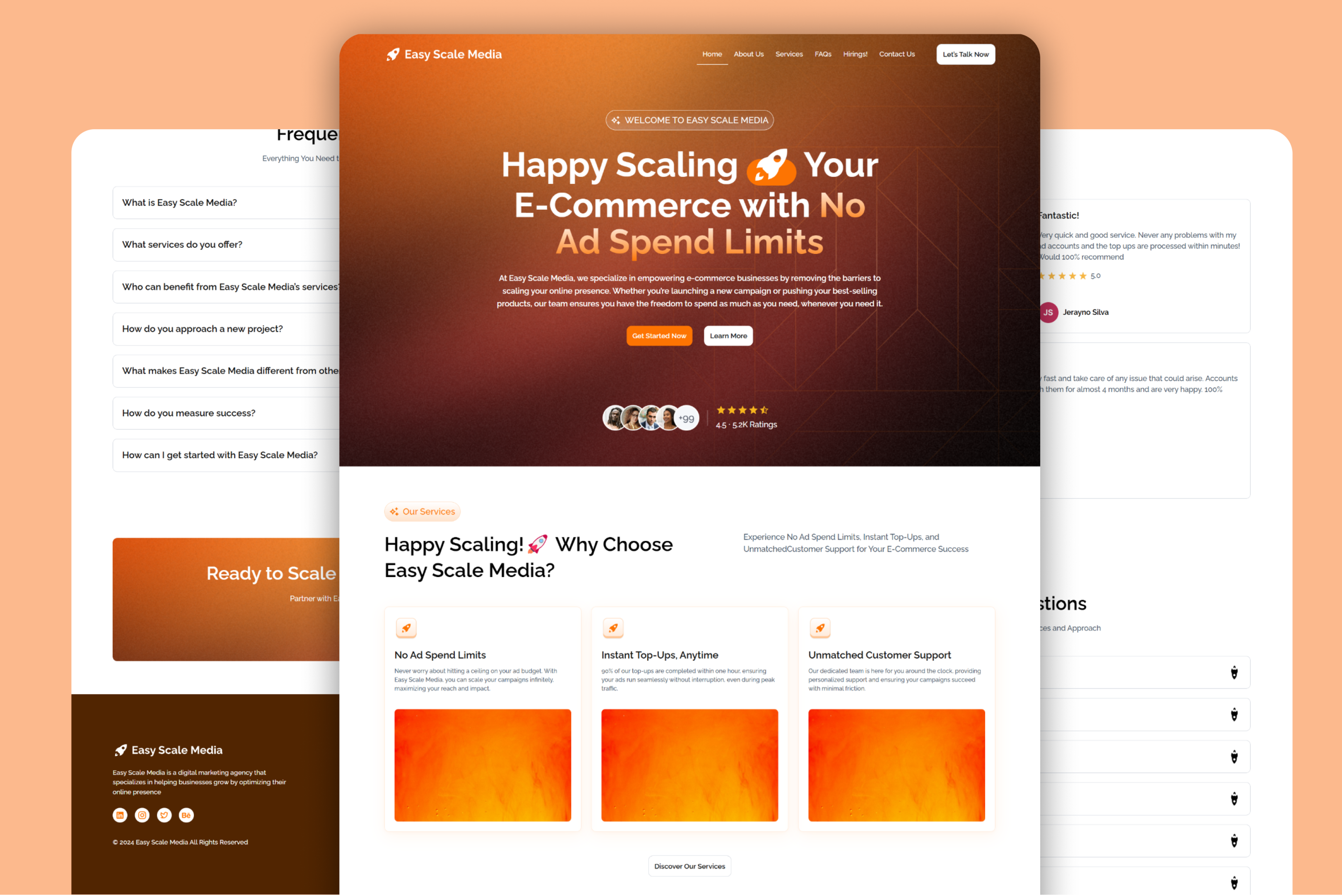 Ecommerce Marketing Agency Website thumbnail